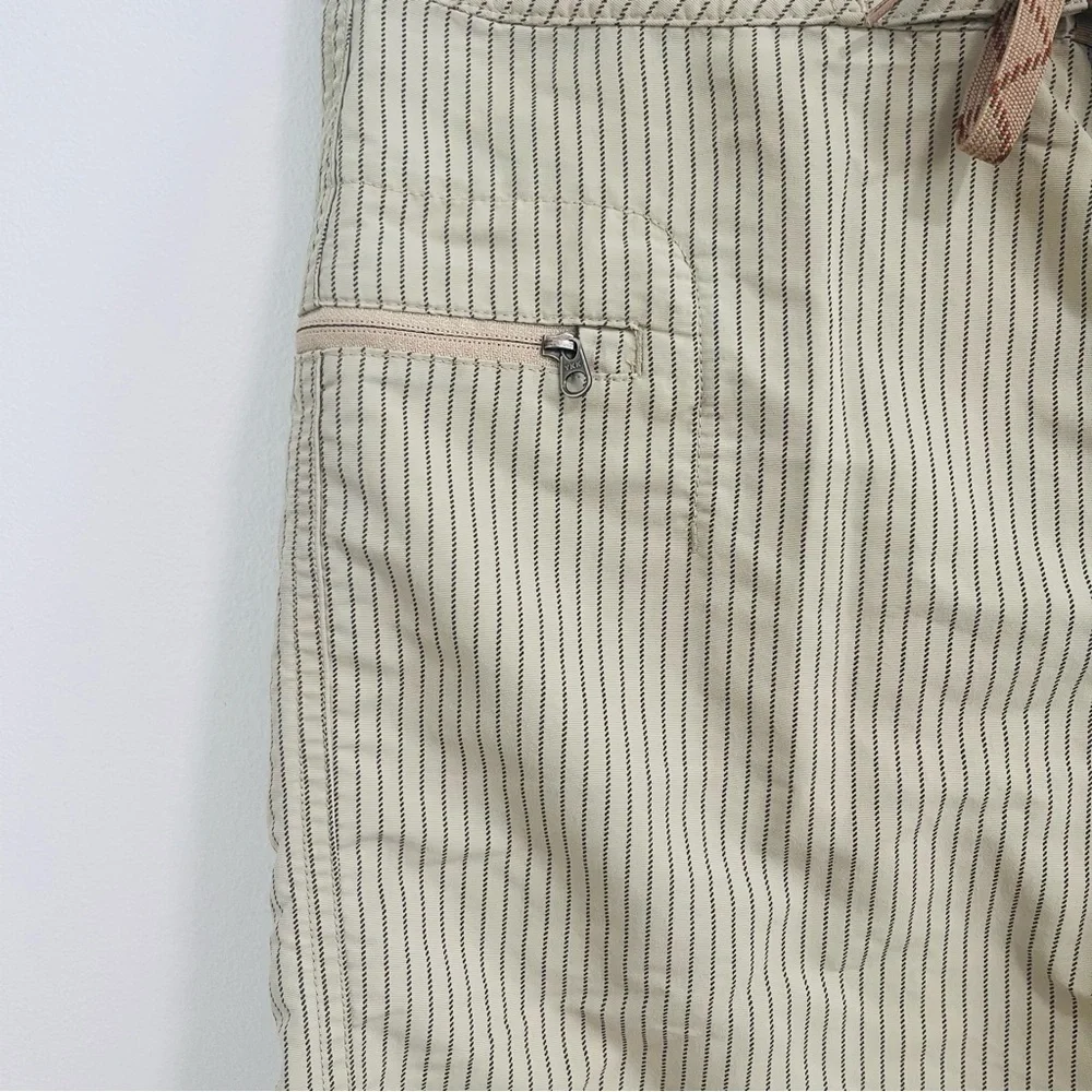 Patagonia Mens Board Shorts Swim Trunks Tan Brown Pinstripe 28 9.5” Inseam